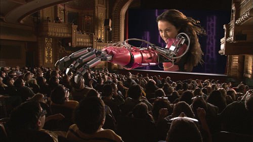 Someone left their cell phone and had to be punished. Credit: imdb.com